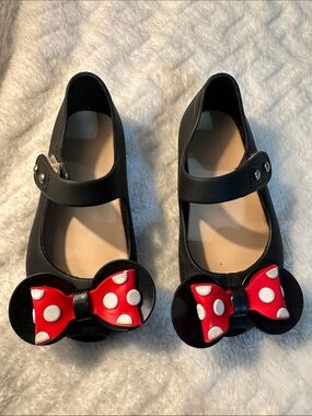 Kids Black Mary Jane Dress Shoes with Red Polka Dot Bow